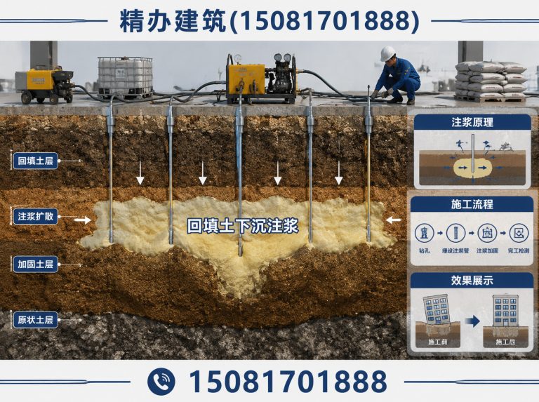 馆陶县邯郸注浆施工展示图